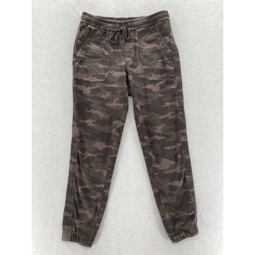 Athleta Farallon Jogger Women's 4 Brown Camouflage Stretch Fabric Pull‎ On Pants